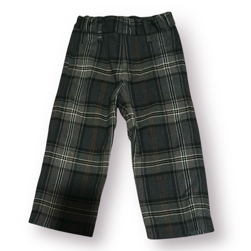 Janie and Jack Plaid Tartan Trouser Boy Pants - Picture 3 of 7